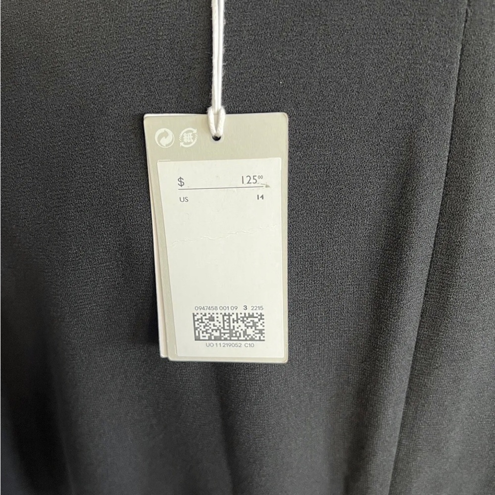 NWT COS WOMEN'S LONG SLEEVE BLACK MIDI DRESS SIZE 14 - Picture 10 of 11